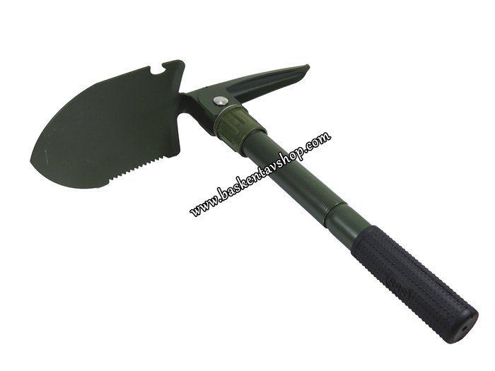 Kamp için Katlanır Kazma-Kürek Haki-av13820