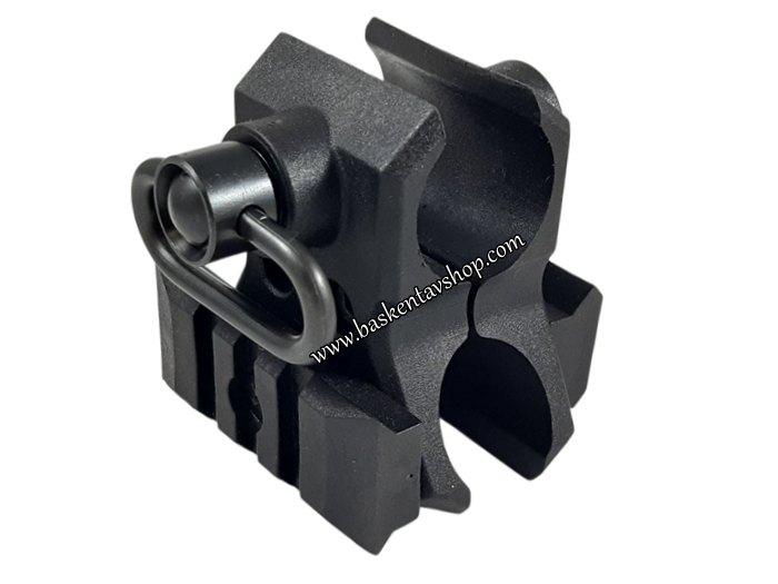 12 Kalibre Askı Kayışlıklı 22mm Picatinny Raylı Namlu Kelepçesi-av15144