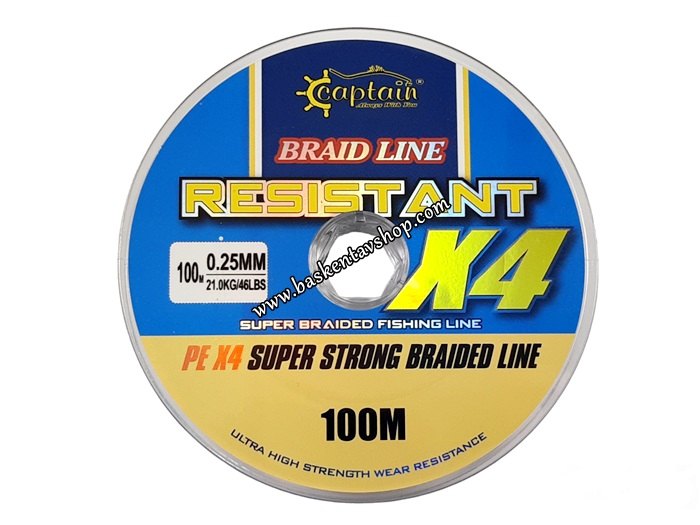 Captain Resıstant X4 0,25MM-100M İp Misina-av14661