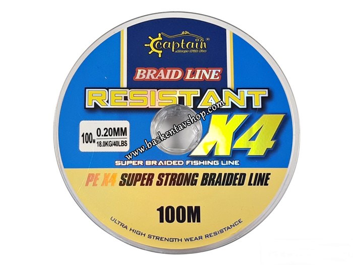 Captain Resıstant X4 0,20MM-100M İp Misina-av14663