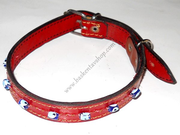 2 cm Nazar Boncuklu Köpek Tasması-av10770