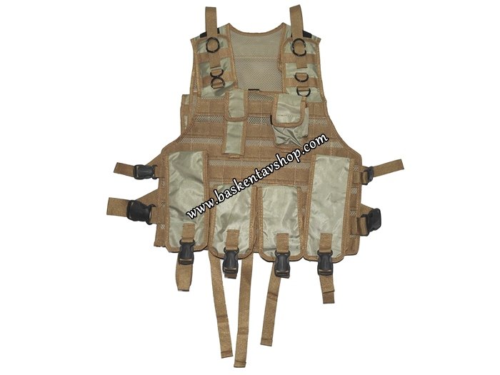 Tactical Şarjörlü Avcı Yelek Çöl-av13326
