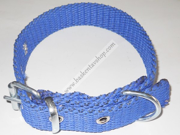 2.5 cm Cordura Köpek Tasması Mavi-av10779