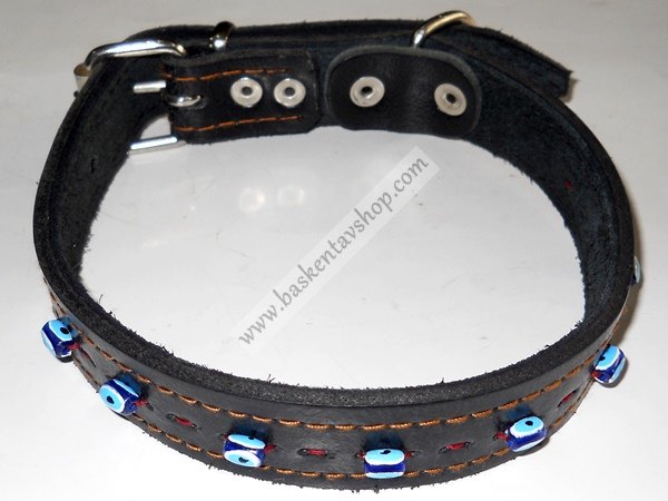 2.5 cm Nazar Boncuklu Köpek Tasması-av10771